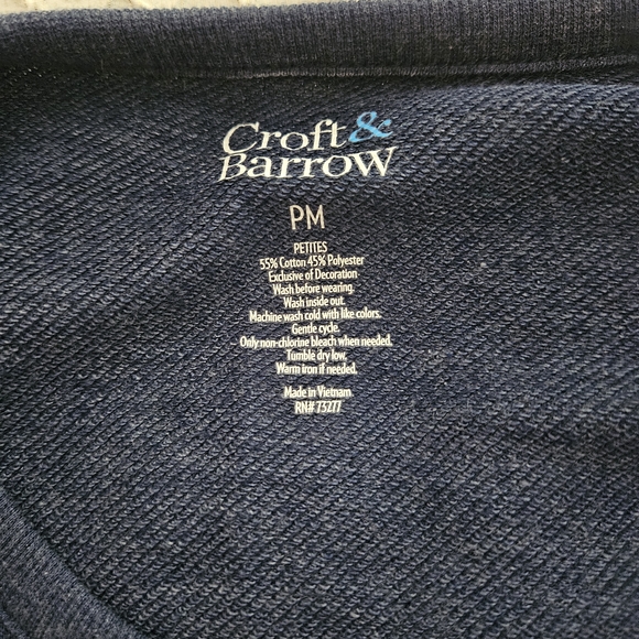 Coft & Barrow Petite Blue Sweatshirt - Picture 6 of 9